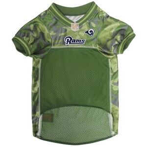 Officially Licensed NFL Camo Jersey Los Angeles Rams Pet Jersey size XL